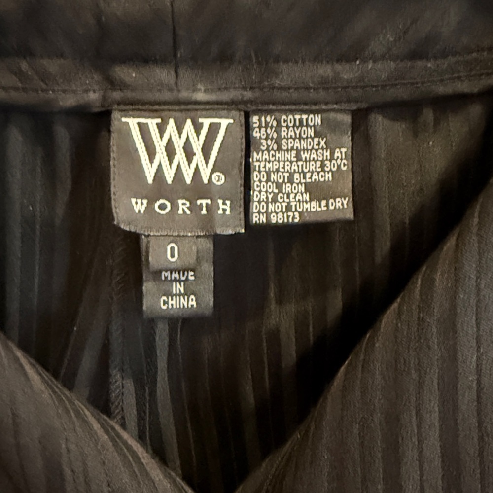 WORTH BLACK PANTS - Picture 2 of 3